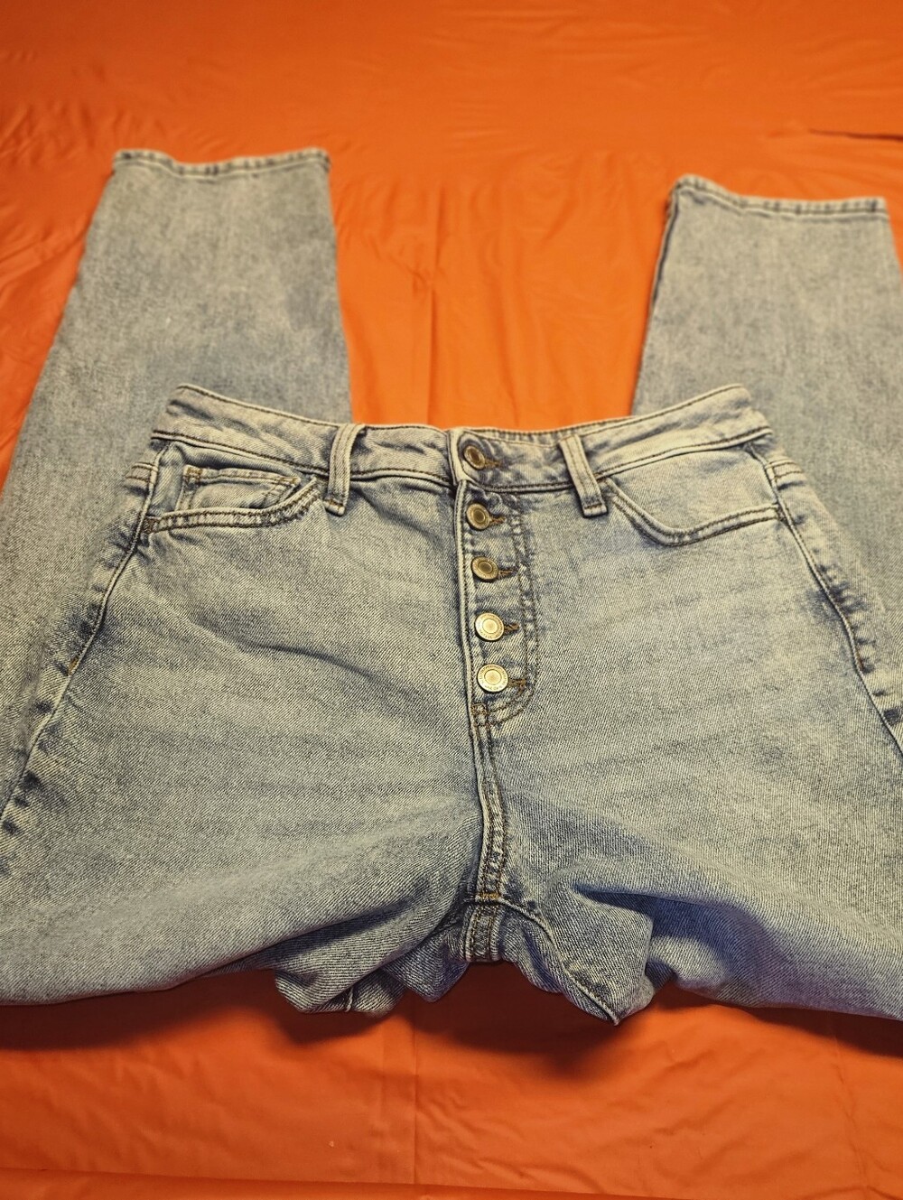 SO High-Rise Mom Jean Size 5/29"L Button-Fly Denim G.U.C.